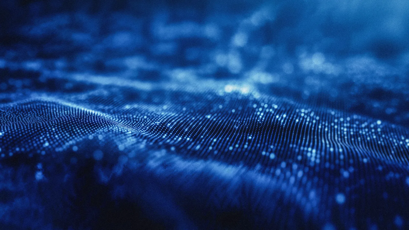 Abstract data weave representing structured AI evidence and governance